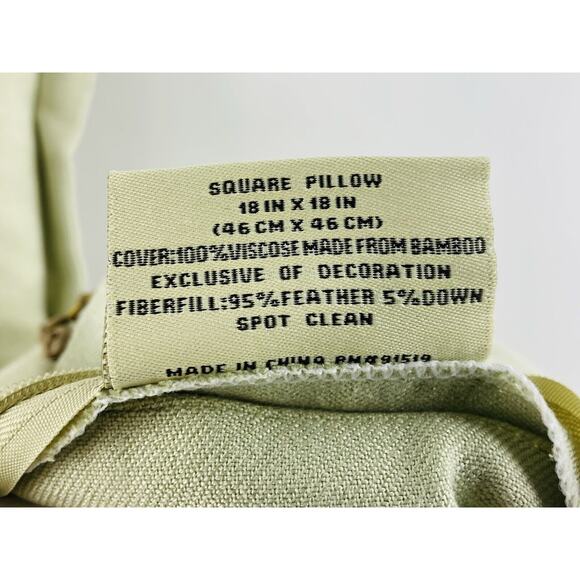 Set 2 Candice Olson Throw Pillows with down filled inserts wood bead edging Soft - Picture 6 of 7